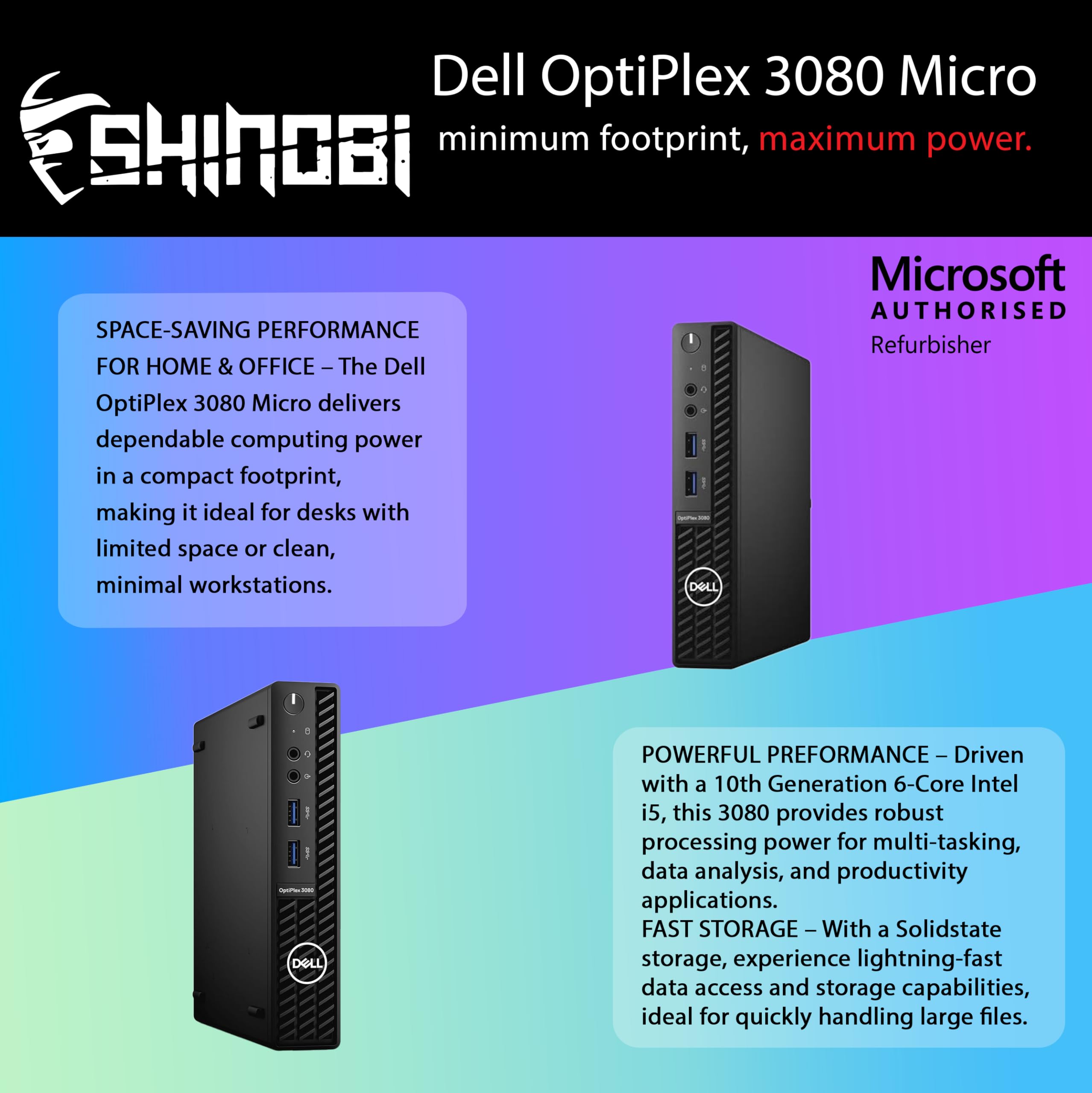 Amazon.com: Dell OptiPlex 3080 Micro PC | Intel Core i5-10500T